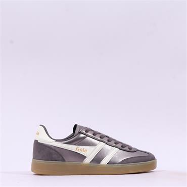 Gola Viper Metallic Gumsole Trainer - Pewter Off White